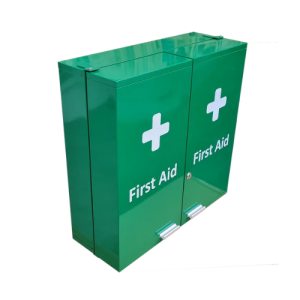 Green Double Door Wall Mountable First Aid Cabinet