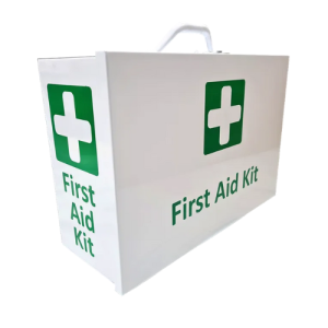 Metal First Aid Box – Landscape White Wall Mountable Medical Cabinet